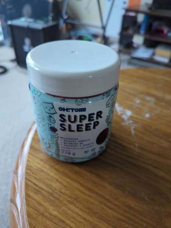 Oh!Tomi Supersleep cherry-flavoured melatonin gummies for sleep with vitamins for children and adults 60 pcs