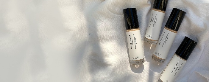 Kompozycja - Nutridome brightening moisturising foundation with hyaluronic acid for fair skin